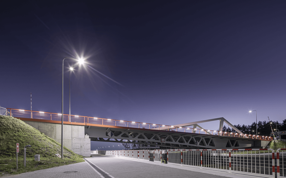 Vistula Spit, bridge lighting