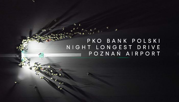 Our lights illuminated a historic event on the runway at Poznań Airport