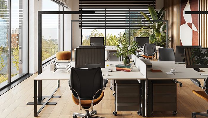 Baris Stand LED - freestanding lamp for modern and sustainable offices
