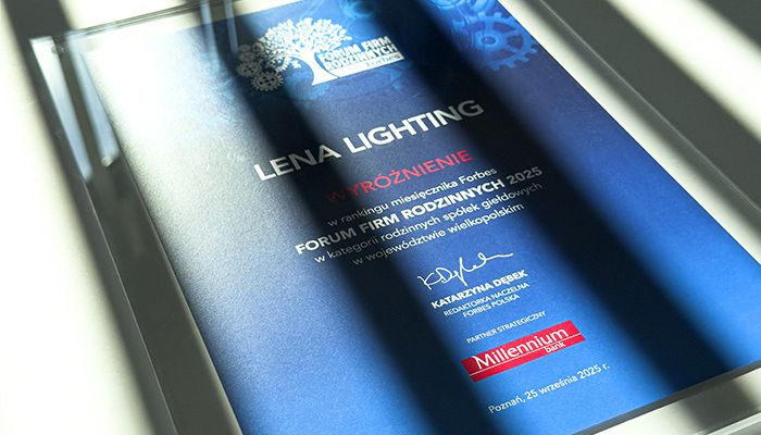 Lena Lighting among the growth leaders – recognised in the Forbes ranking!