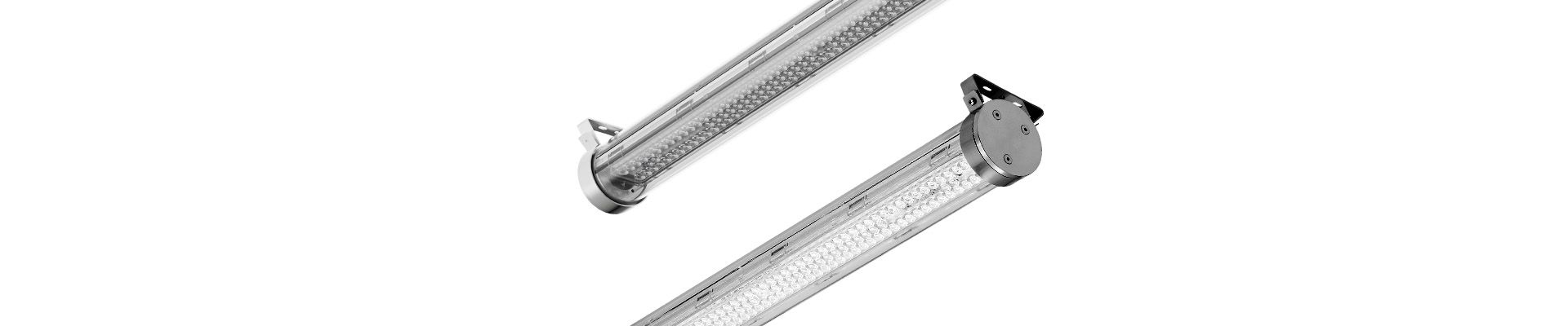 Robust and energy-efficient IP69K tube - ideal for extreme conditions. Up to 194 lm/W, UGR