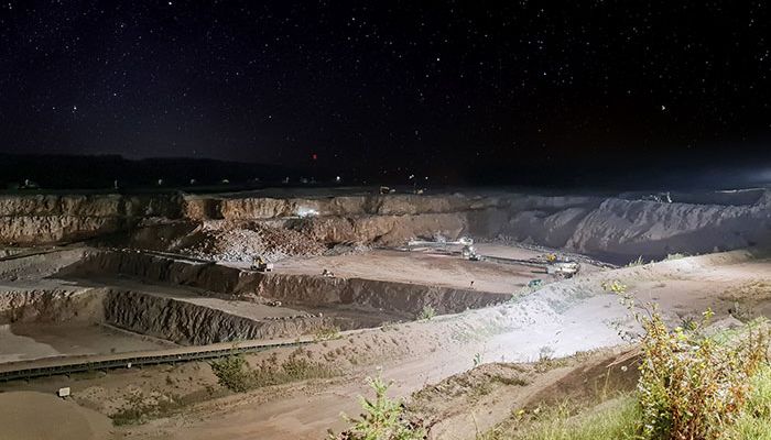 Our Factor LED floodlights illuminate the Holcim dolomite mine