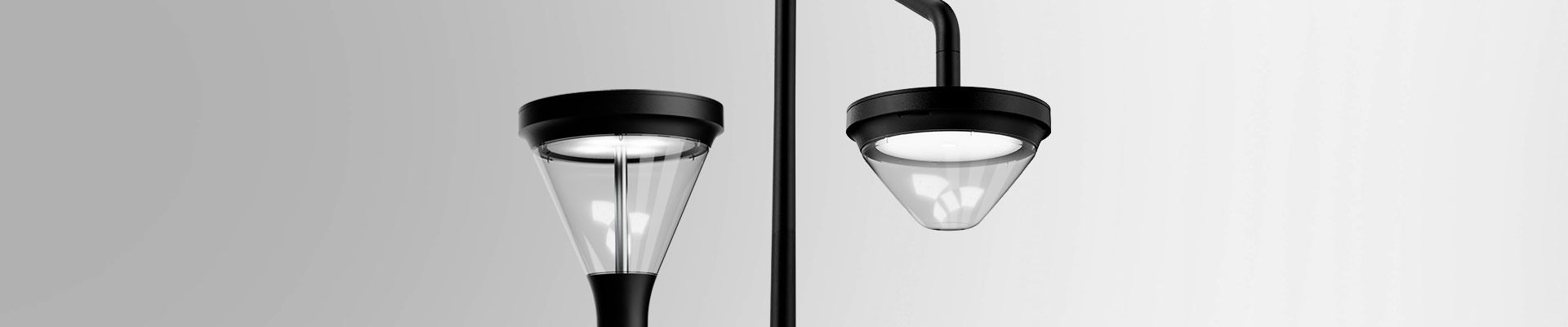 Skver LED wzdłuż jeziora Brodić w Chorwacji 